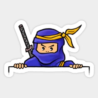 Peeping Ninja Sticker